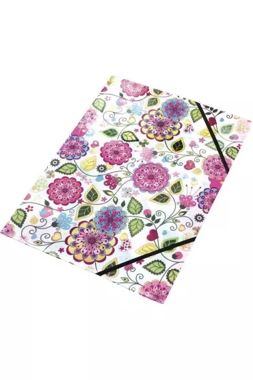 Panta Plast Teczka z klapk� na rzepy A4 Flowers