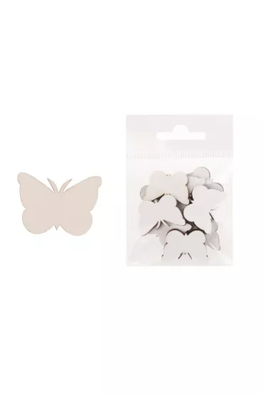Cresco Dekoracja drewniana Motyl du�y 12 szt.