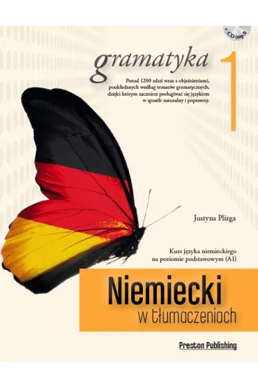 Niemiecki w t�umaczeniach gramatyka 1 poziom a1 + CD - Justyna Plizga