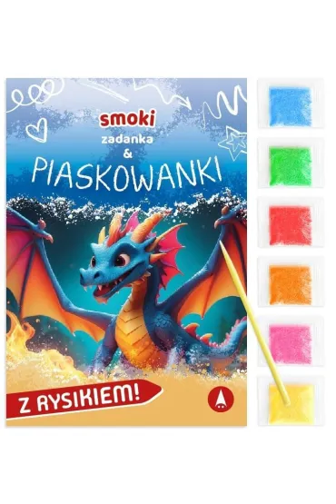 Malowanka 180X260 Smoki. Zadanka & piaskowanki SKRZAT 079630 - Wioleta �y�owska