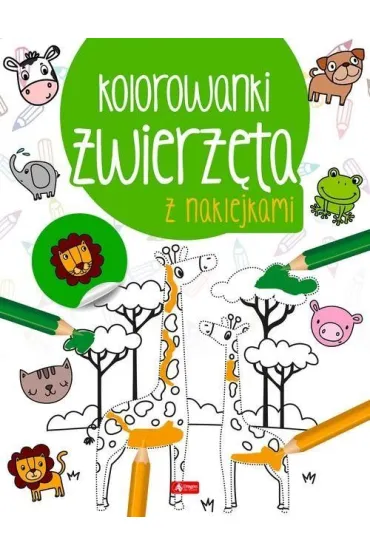 Zwierz�ta. Kolorowanka z naklejkami
