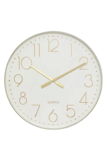 Zegar cienny okragy 51 cm biay Laure