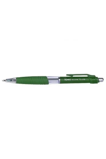 D�ugopis automatyczny medium z wymiennym wk�adem TO-038 zielony 24 szt.