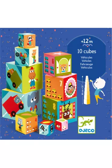 Puzzle Uk�adanka z klock�w Pojazdy DJ08508 Djeco