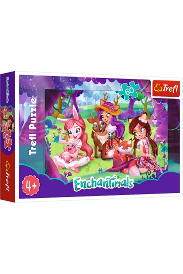 Puzzle 60 Popo�udnie z przyjaci�mi. Enchantimals Trefl