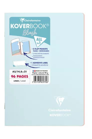 Clairefontaine Zeszyt A5 ice blue linia 48 kartek