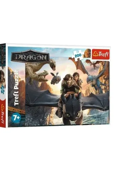 Puzzle 200 el. Szczerbatek i przyjaciele Trefl