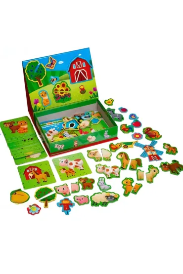 Puzzle Gra magnetyczna - Farma Roter Kafer