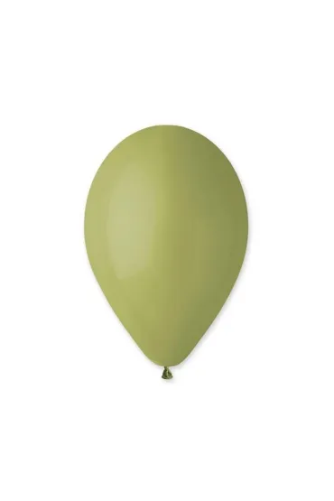 Godan Balony G90 pastelowe 10 zielone oliwkowe 100 szt.