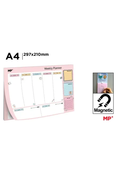 Mp Main Paper Planer tygodniowy magnetyczny A4