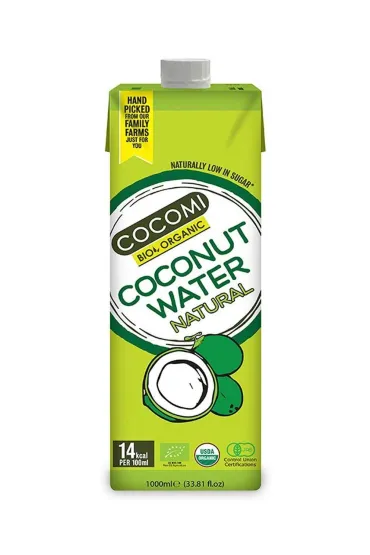 Cocomi Woda kokosowa naturalna zestaw 12 x 1 l Bio