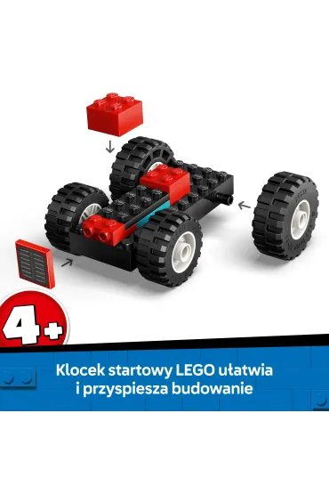 LEGO City Czerwony traktor z przyczep� i owc� 60461