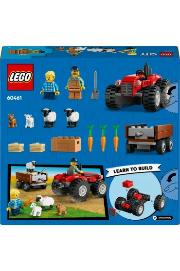 LEGO City Czerwony traktor z przyczep� i owc� 60461