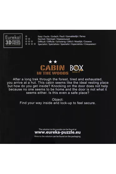 �amig��wka ESCAPE BOX - Cabin in the Woods 2/4 Eureka 3D
