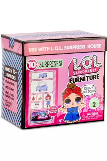 L.O.L. SURPRISE - Mebelki LOL - Samoch�d + lalka Mga Entertainment