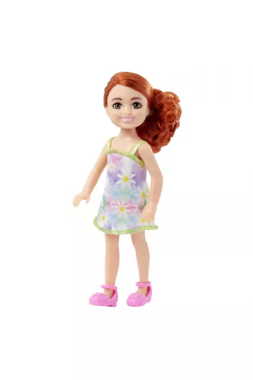 Barbie Chelsea Lalka Ruda kitka/Sukienka w kwiatki HNY56 Mattel