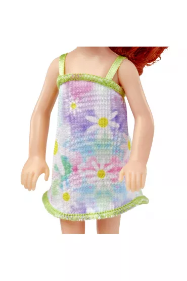 Barbie Chelsea Lalka Ruda kitka/Sukienka w kwiatki HNY56 Mattel