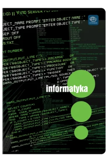 Zeszyt 60k kratka Informatyka Int. p10 INTERDRUK, cena za 1szt. kratka 60 kartek