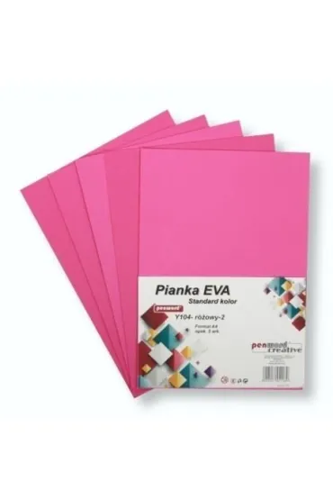 Penword Pianka standard A4 Eva r�owa 5 szt