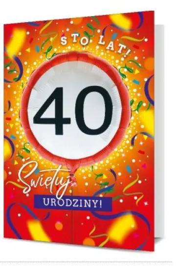 Pan Dragon Karnet 40-te urodziny