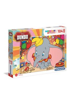 Puzzle maxi 104 el. Supercolor. Dumbo Clementoni