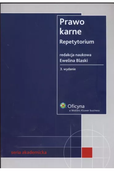 Prawo karne Repetytorium - Ewelina Blaski