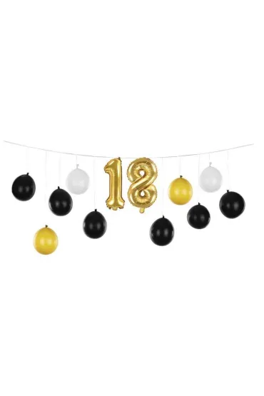 PartyDeco Girlanda balonowa 3w1 18 urodziny 260x32cm