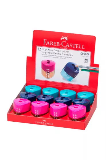 Faber-Castell Temper�wka Grip Auto podw�jna z pojemnikiem mix