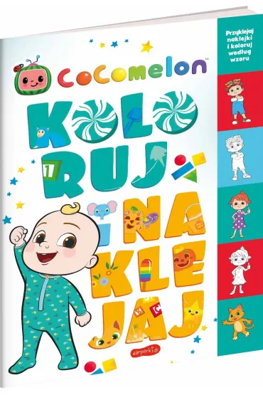 Koloruj i naklejaj. Cocomelon - Izabela  Karpiszuk