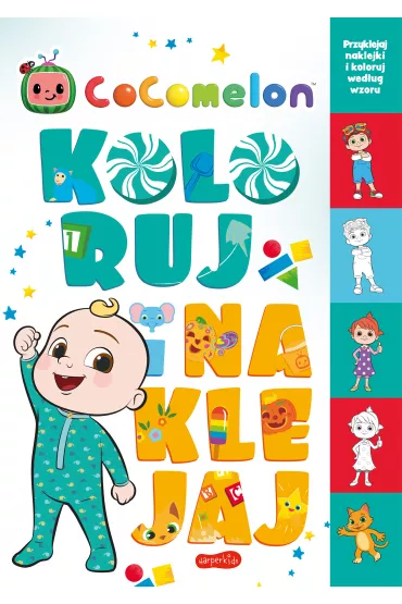 Koloruj i naklejaj. Cocomelon - Izabela  Karpiszuk
