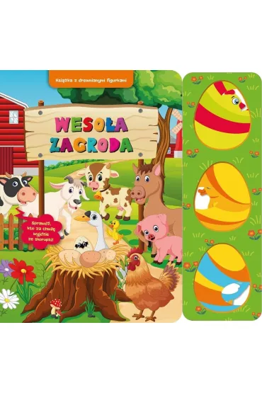 Weso�a zagroda. Ksi��ka z drewnianymi figurkami - Paulina P�atkowska, Joanna  Moraszczyk