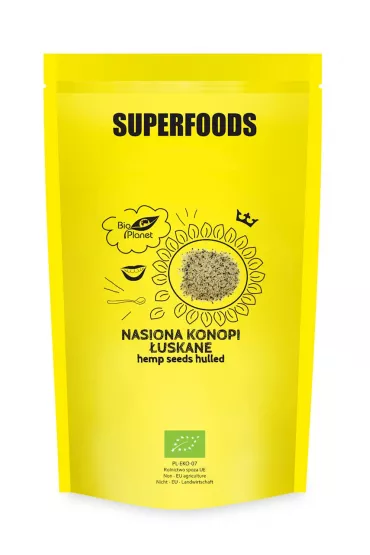 Bio Planet Nasiona konopi �uskane Suplement diety 600 g Bio