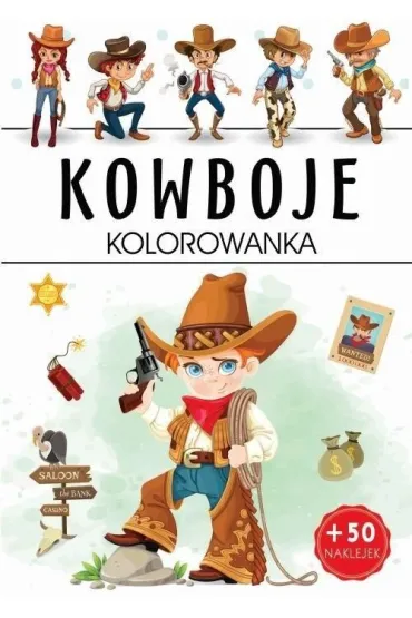 Kowboje. Kolorowanka