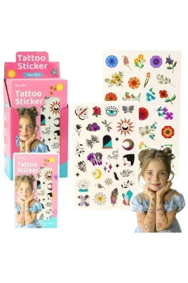 Tatua�e zmywalne dla dzieci 60wzor�w LeanToys