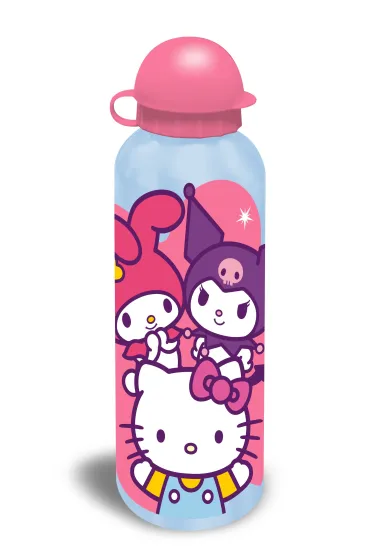 Bidon 500ml aluminium Hello Kitty 1szt. mix wzor�w HK50205