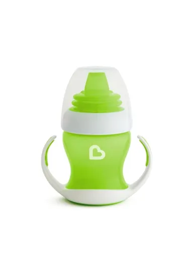 Kubek z mi�kkim ustnikiem i uchwytami Munchkin 118ml zielony