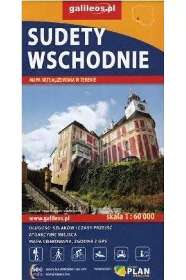 Sudety wschodnie. Mapa w skali 1:60 000