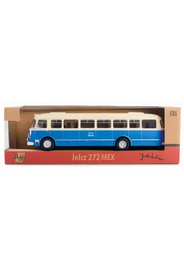 Autobus metalowy 1 43 Jelcz 272 mex niebieski WB DAFFI M-913