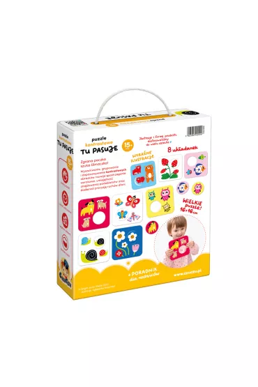 CzuCzu. Puzzle kontrastowe Tu pasuje 15 mies.+ Bright Junior Media