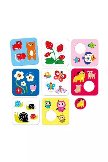CzuCzu. Puzzle kontrastowe Tu pasuje 15 mies.+ Bright Junior Media