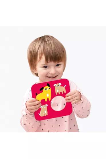 CzuCzu. Puzzle kontrastowe Tu pasuje 15 mies.+ Bright Junior Media