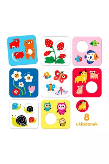 CzuCzu. Puzzle kontrastowe Tu pasuje 15 mies.+ Bright Junior Media