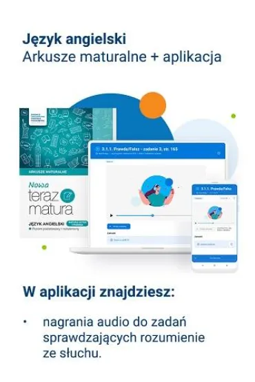 Nowa Teraz matura. J�zyk angielski. Arkusze maturalne. Poziom podstawowy i rozszerzony. Do matury 2026 - Zbigniew  Pokrzewi�ski, Katarzyna Niklewska, Nicholas  Rattenbury