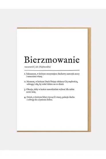 Nadwyraz.com Karnet Bierzmowanie