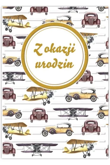 Trend Karnet Silver urodziny m�skie