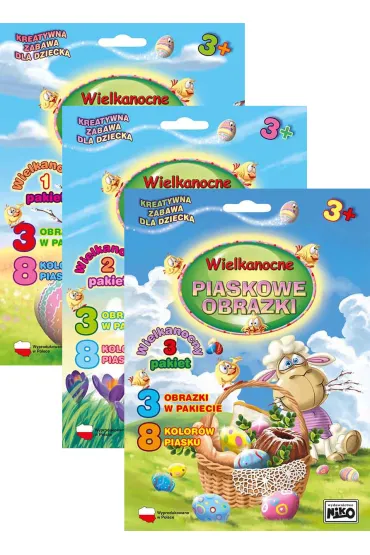 Pakiet: Wielkanocne pakiety 1-3. Wielkanocne piaskowe obrazki