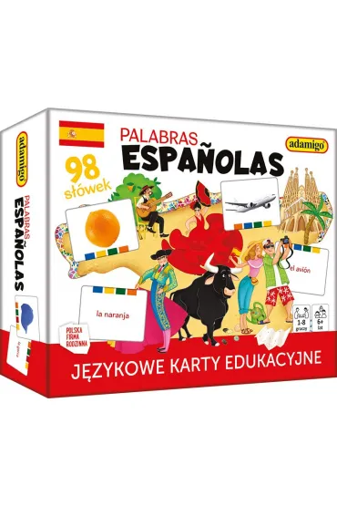 Gra Palabras Espa olas - j�zykowe karty edukacyjne ADAMIGO 8032