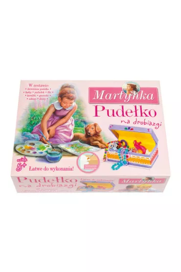 Martynka. Drewniane pude�ko na drobiazgi Papilon