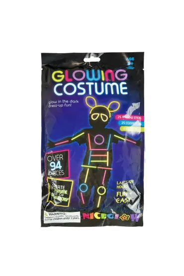 Ozdoba Kostium Glow �wiec�cy 94 elementy Halloween ARPEX GS5357