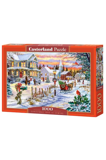 Puzzle 1000 el. Christmas Tree is Coming Castorland